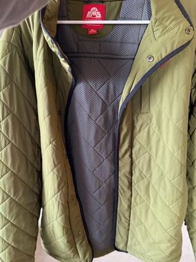 Eastern Mountain Sports Olive Green Jacket with Red Tag